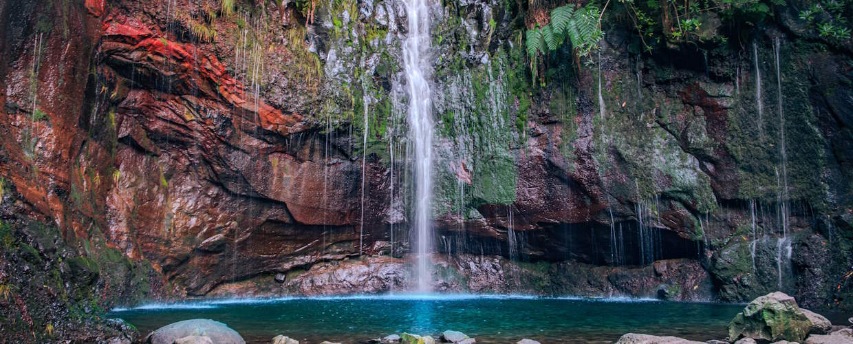 Fontes Falls auf Madeira
